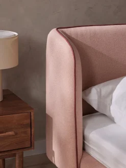Letto imbottito con testiera Luma