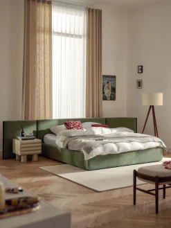 Letto imbottito con testiera ribaltabile Otis