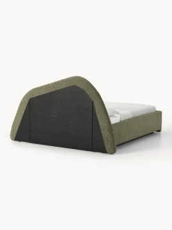 Letto imbottito in bouclé Gary