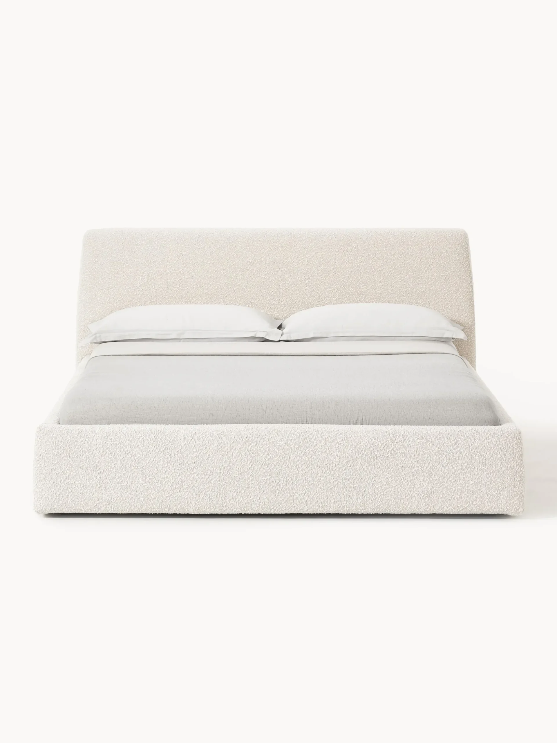 Letto imbottito in bouclé Cloud