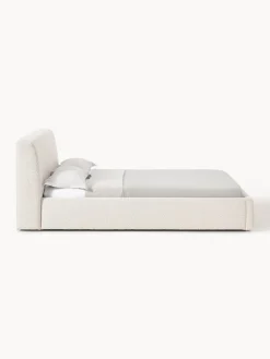Letto imbottito in bouclé Cloud