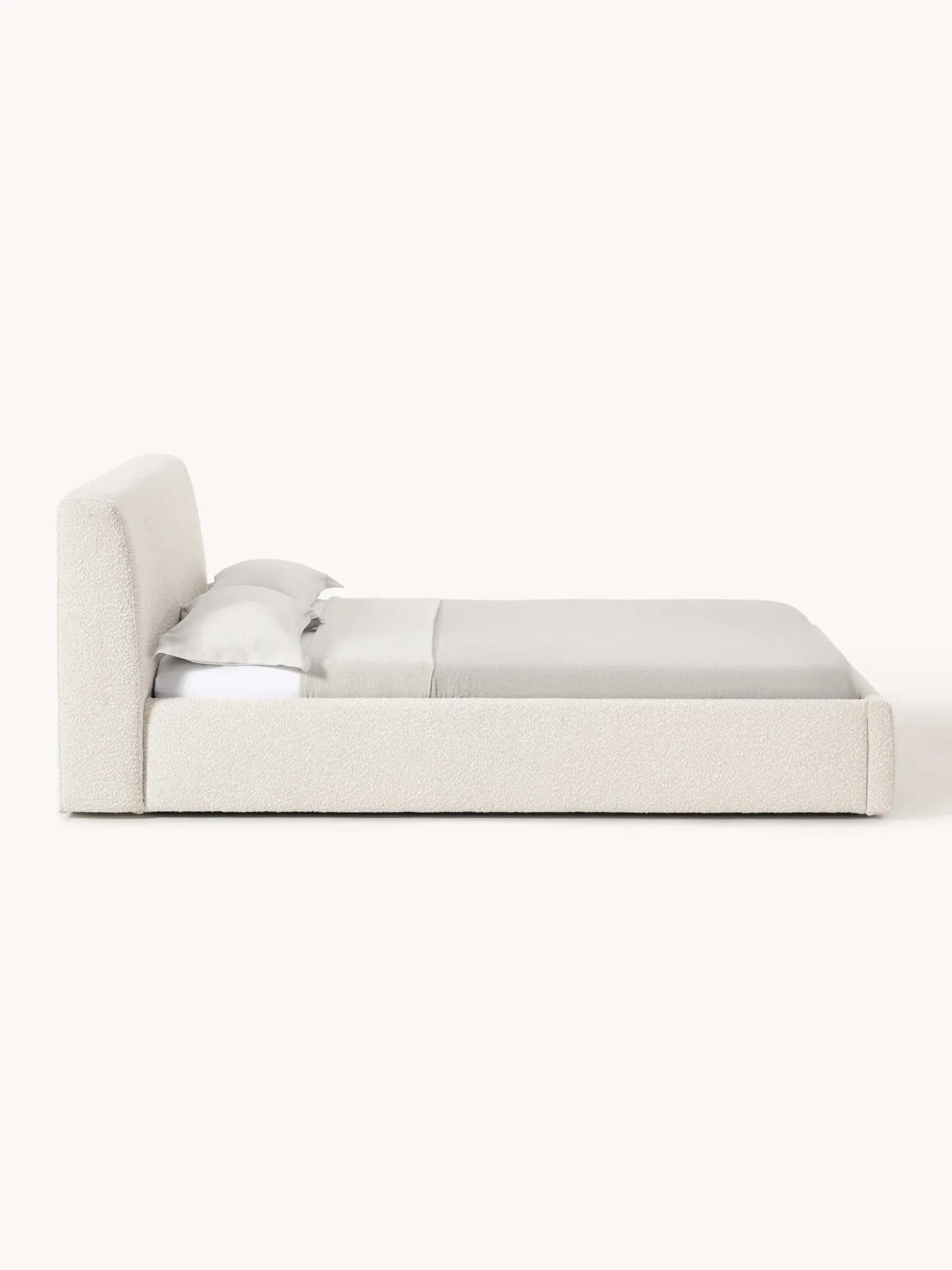 Letto imbottito in bouclé Cloud