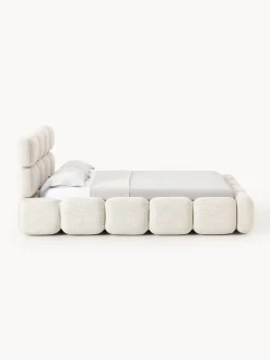 Letto imbottito in bouclé Tayla