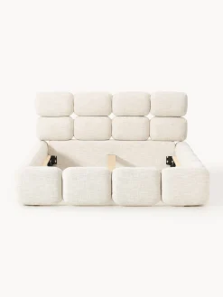 Letto imbottito in bouclé Tayla