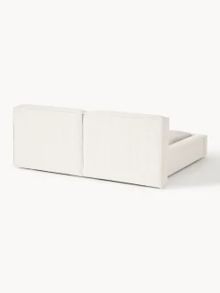Letto imbottito in bouclé con contenitore Lennon