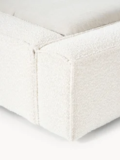 Letto imbottito in bouclé con contenitore Lennon