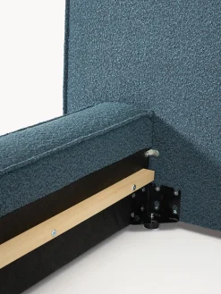 Letto imbottito in bouclé Lennon