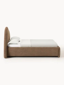 Letto imbottito in bouclé Gary