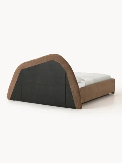 Letto imbottito in bouclé Gary