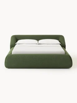 Letto imbottito in bouclé Sofia