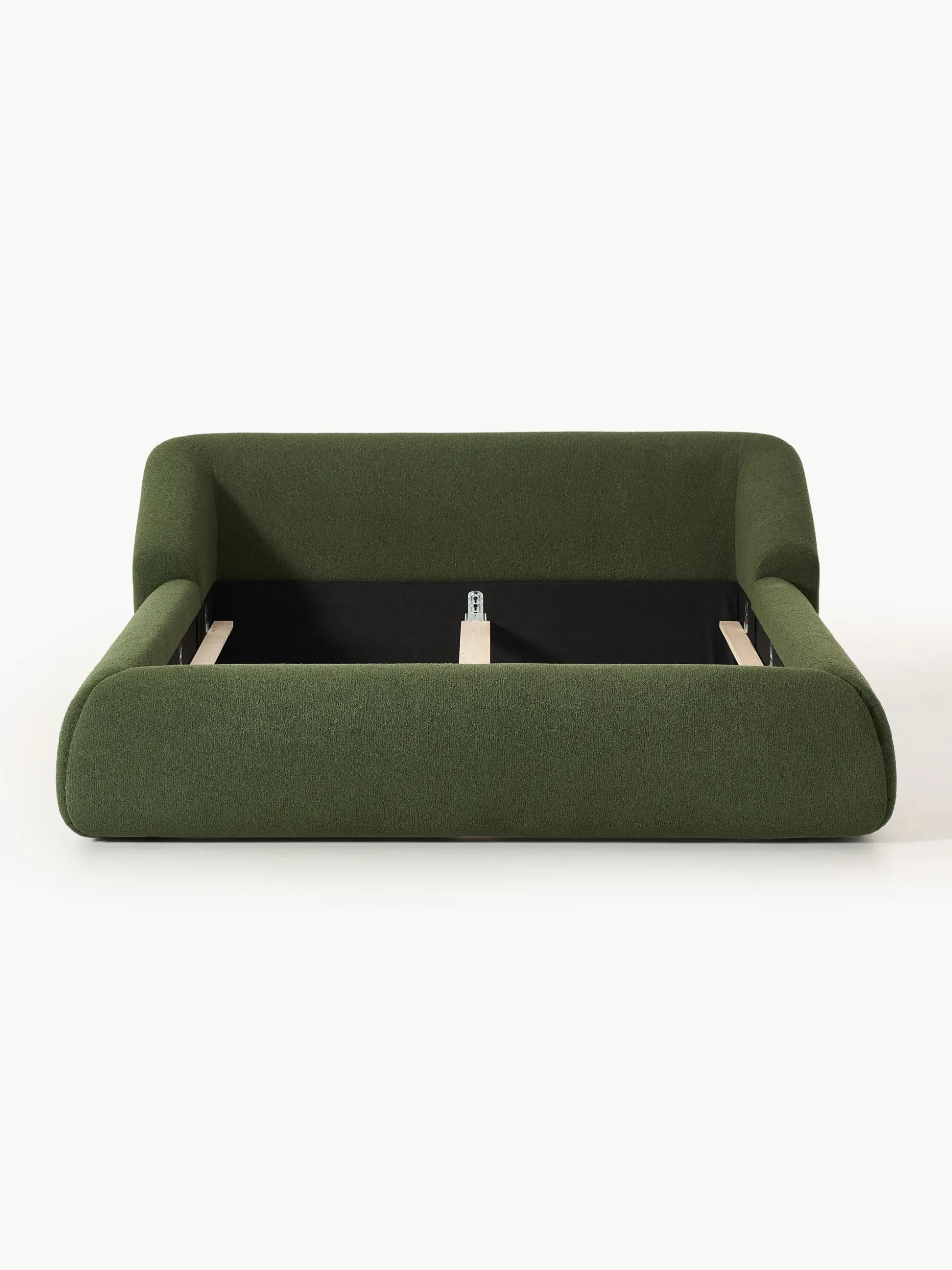 Letto imbottito in bouclé Sofia