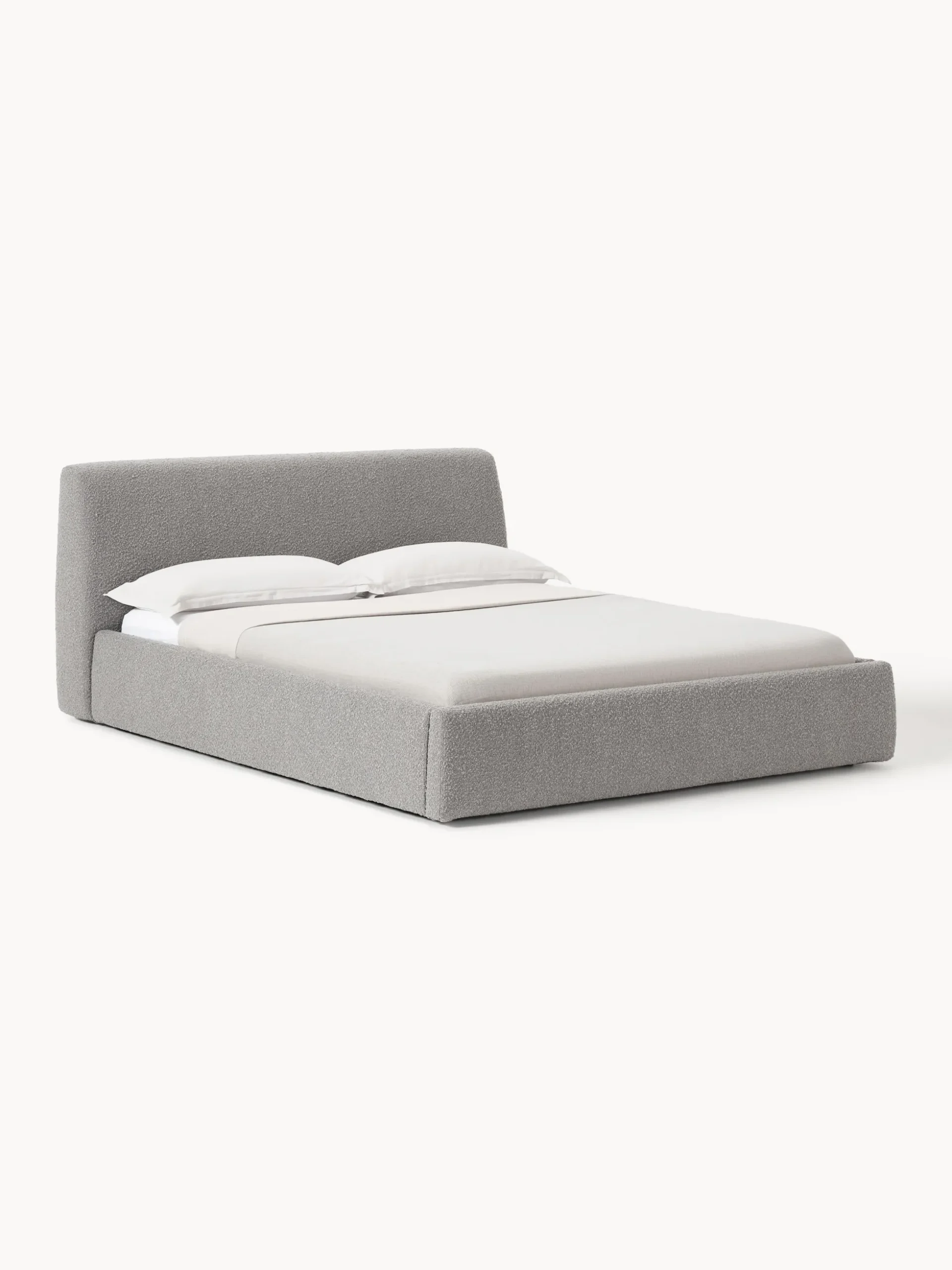 Letto imbottito in bouclé Cloud