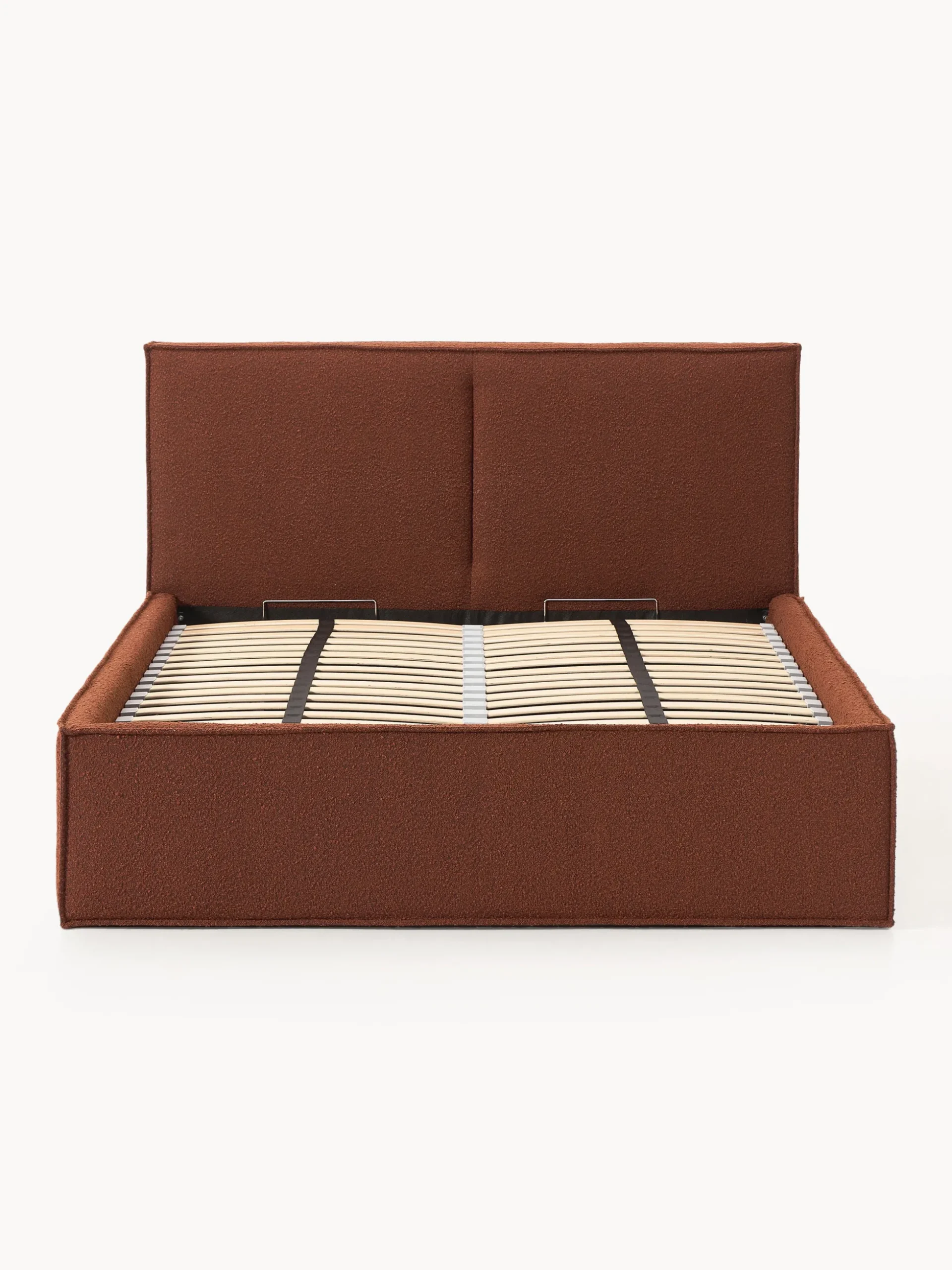 Letto imbottito in bouclé con contenitore Dream