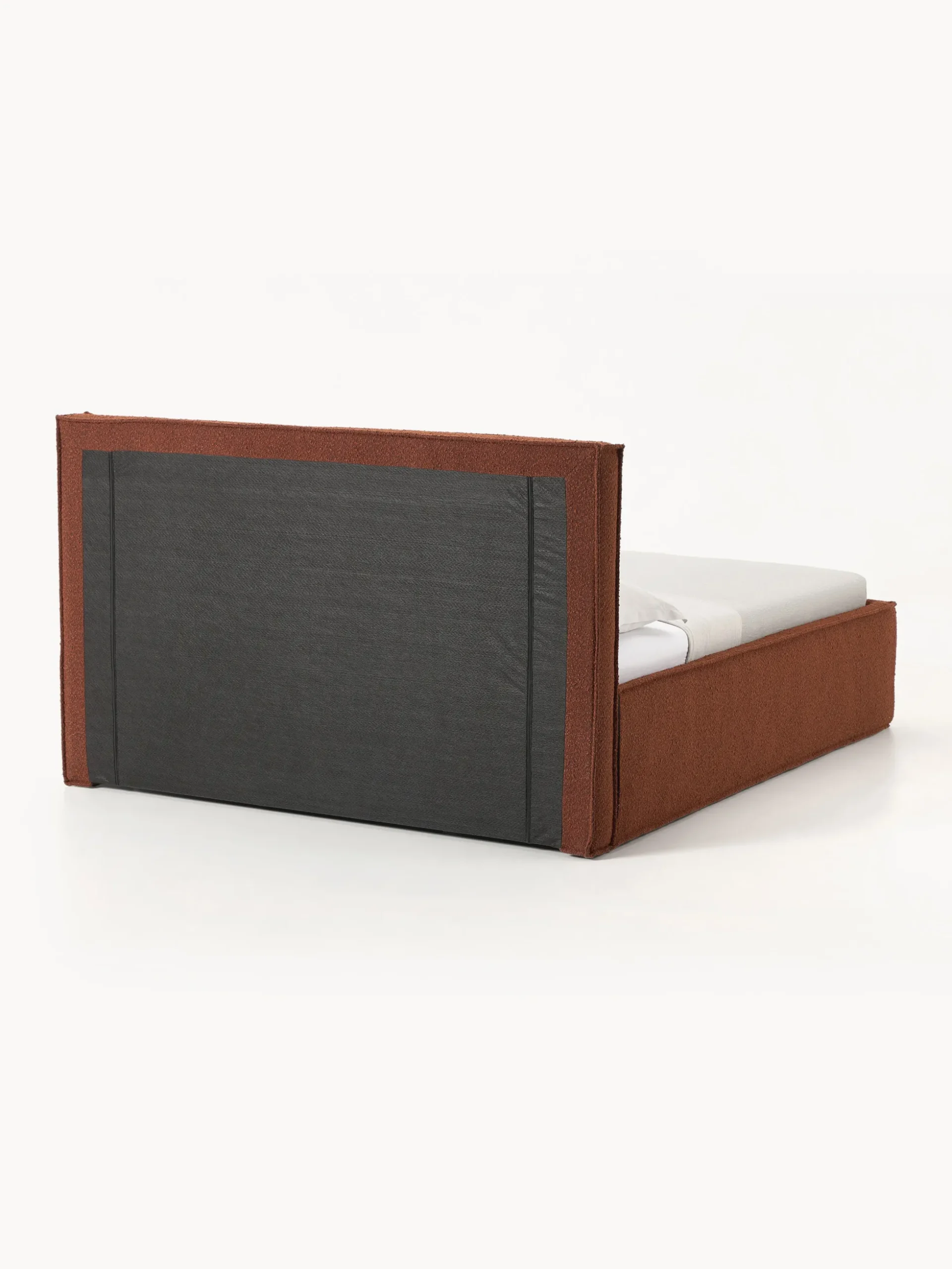 Letto imbottito in bouclé con contenitore Dream