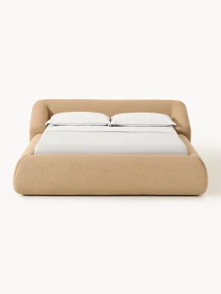 Letto imbottito in bouclé Sofia