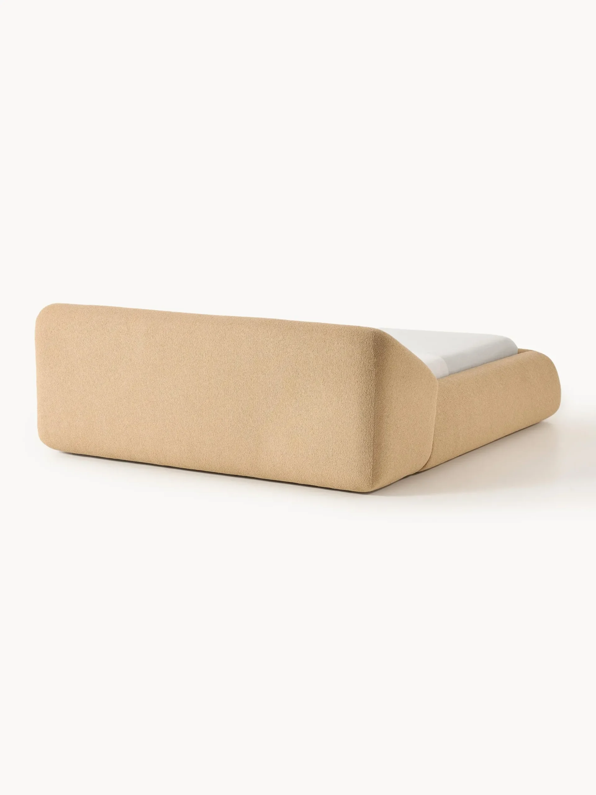 Letto imbottito in bouclé Sofia