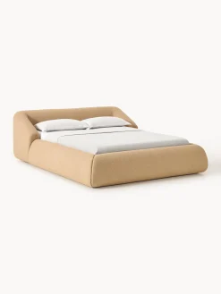 Letto imbottito in bouclé Sofia