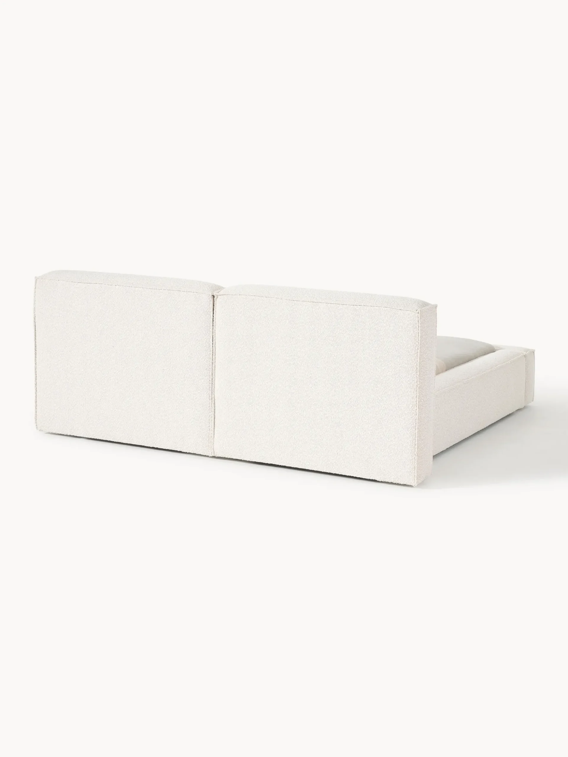 Letto imbottito in bouclé Lennon