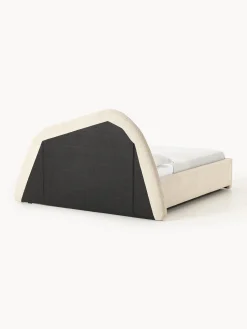 Letto imbottito in bouclé Gary