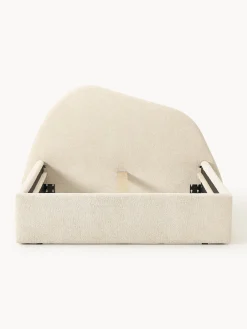 Letto imbottito in bouclé Gary