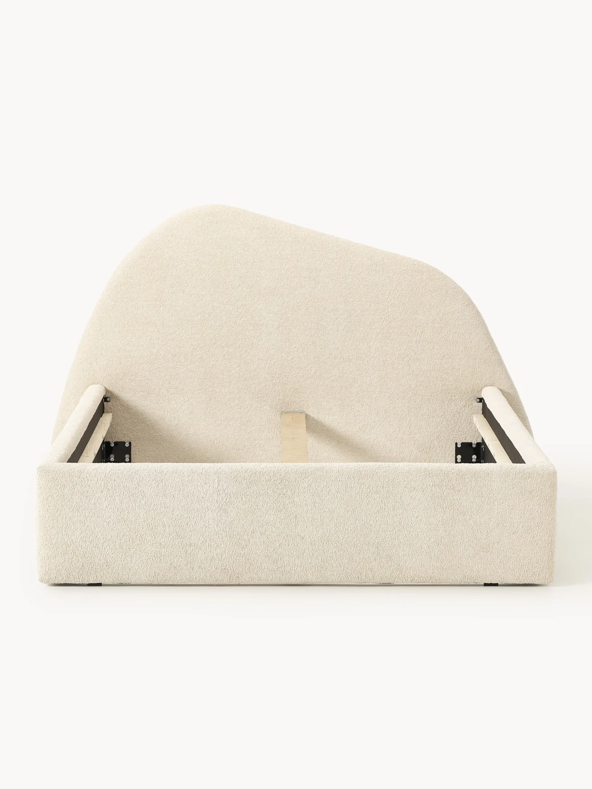 Letto imbottito in bouclé Gary