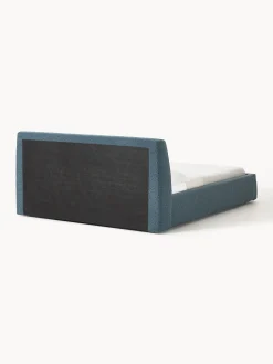 Letto imbottito in bouclé con contenitore Cloud