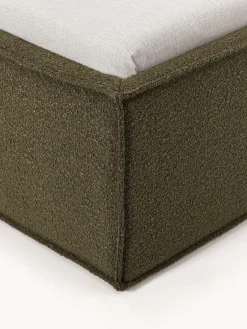 Letto imbottito in bouclé con contenitore Dream