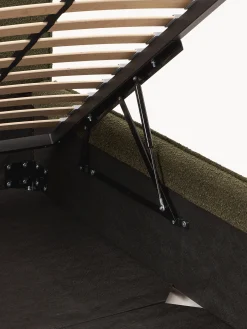 Letto imbottito in bouclé con contenitore Dream