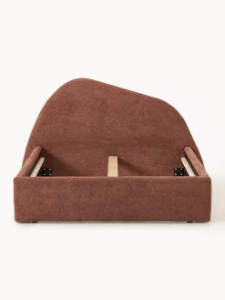 Letto imbottito in bouclé Gary