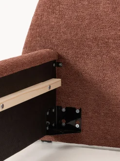 Letto imbottito in bouclé Gary