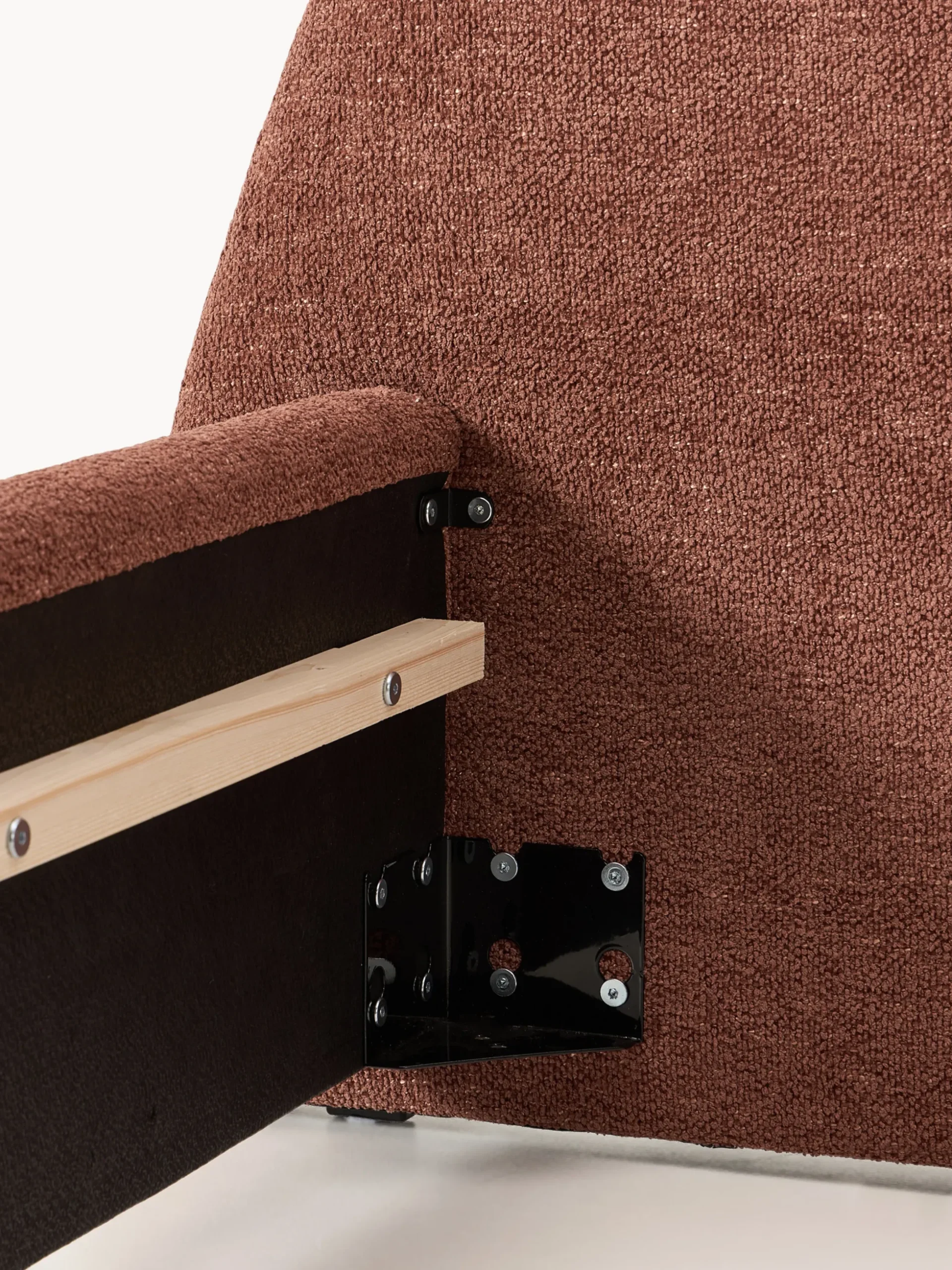 Letto imbottito in bouclé Gary