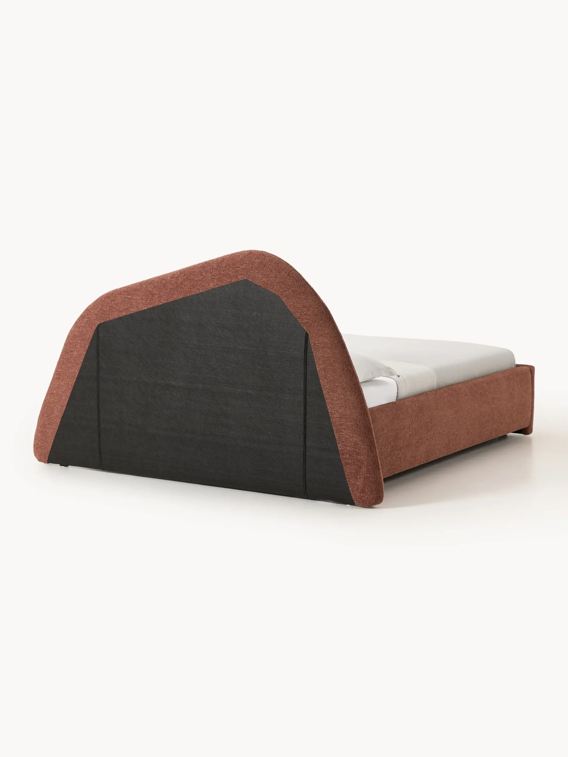Letto imbottito in bouclé Gary