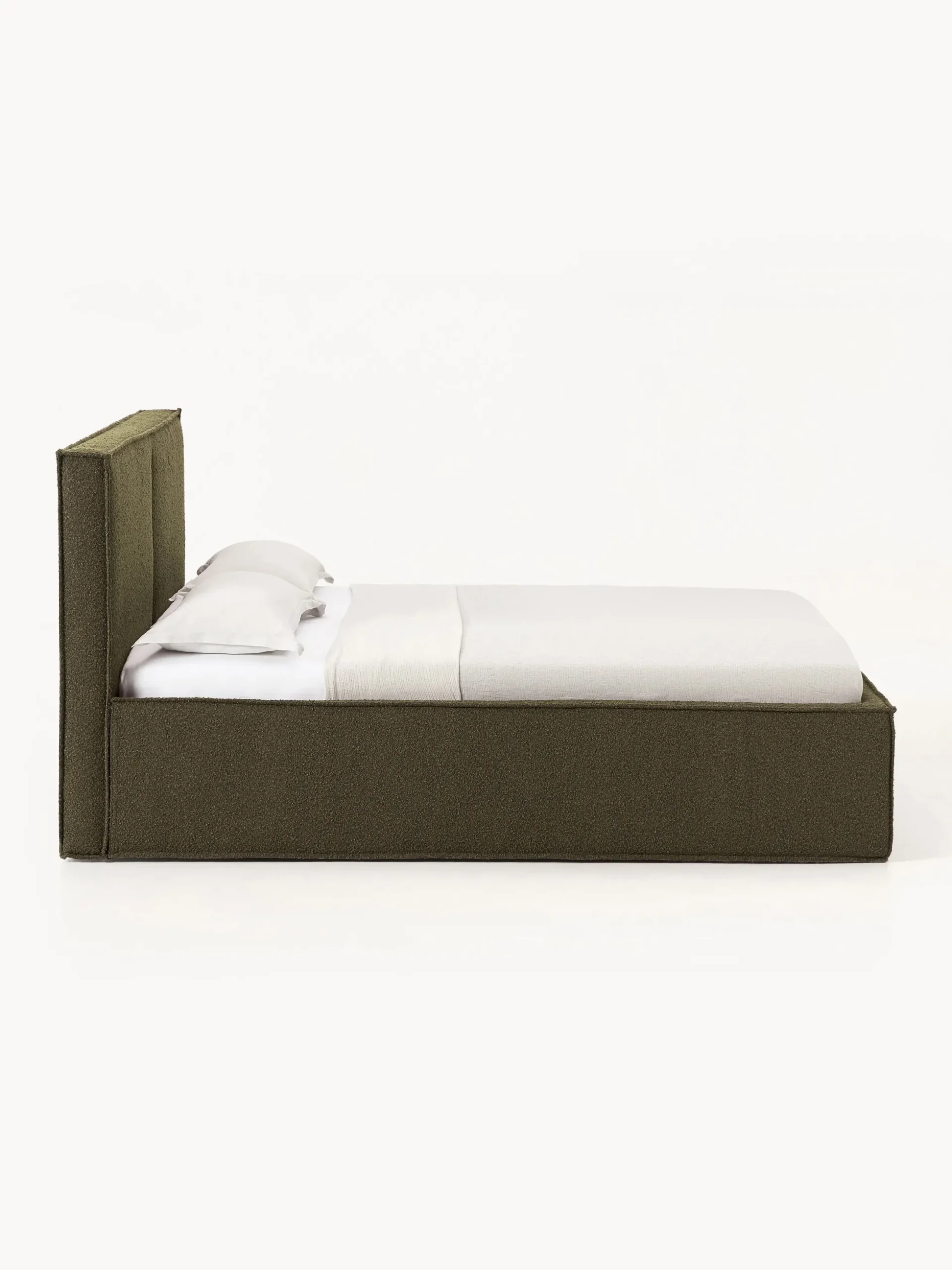 Letto imbottito in bouclé Dream
