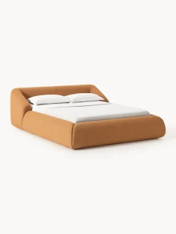 Letto imbottito in bouclé Sofia