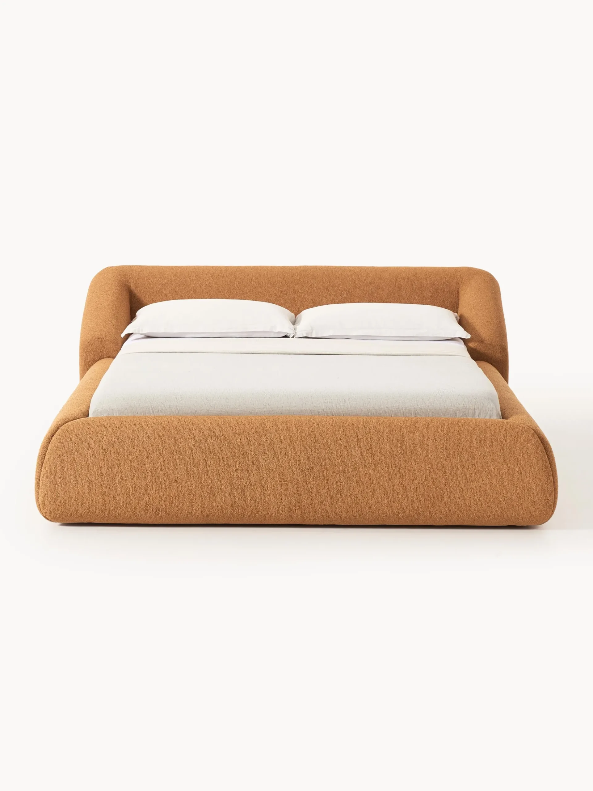 Letto imbottito in bouclé Sofia