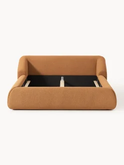 Letto imbottito in bouclé Sofia