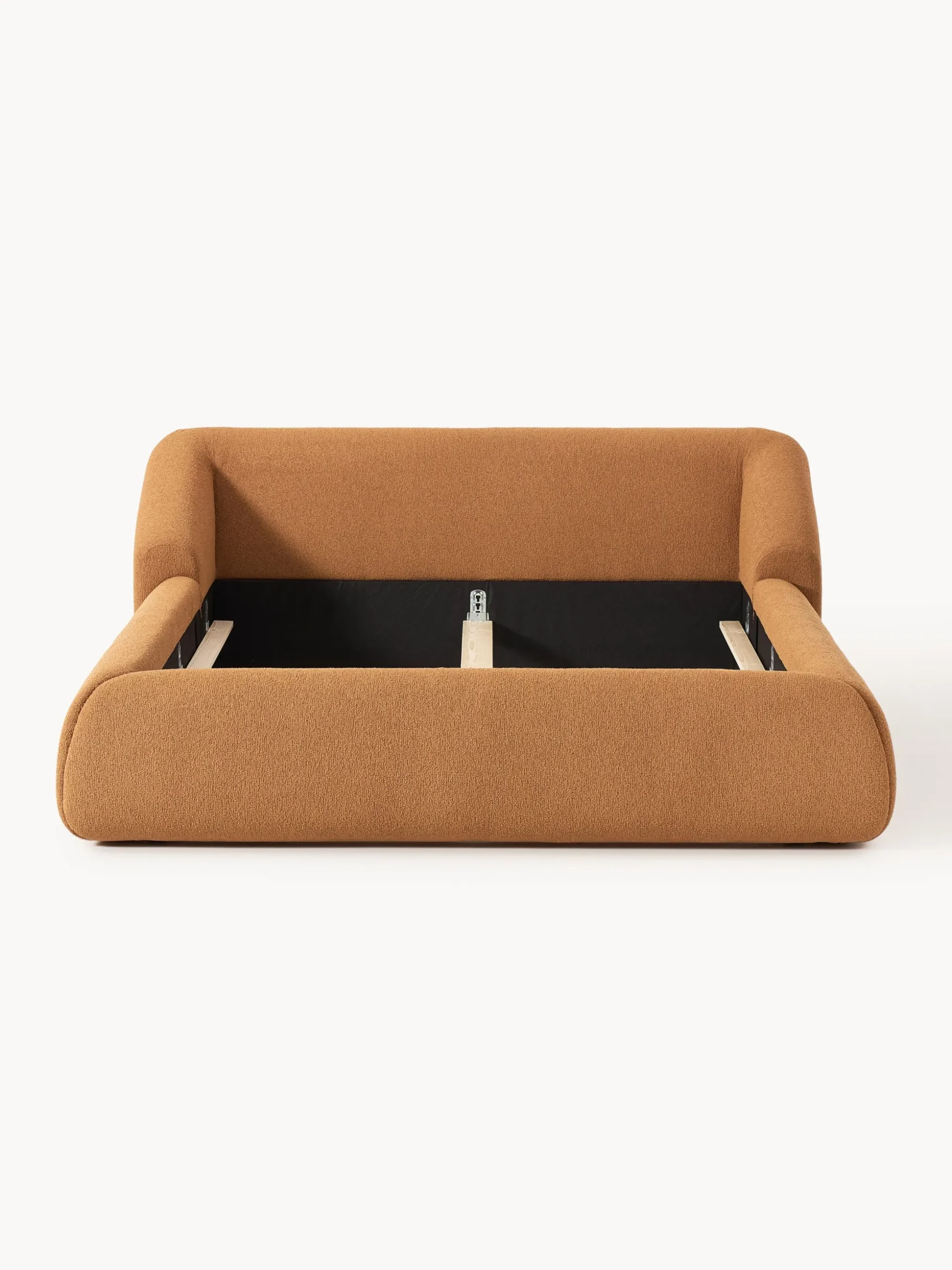 Letto imbottito in bouclé Sofia