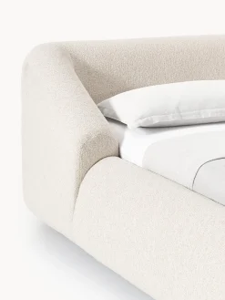 Letto imbottito in bouclé Sofia
