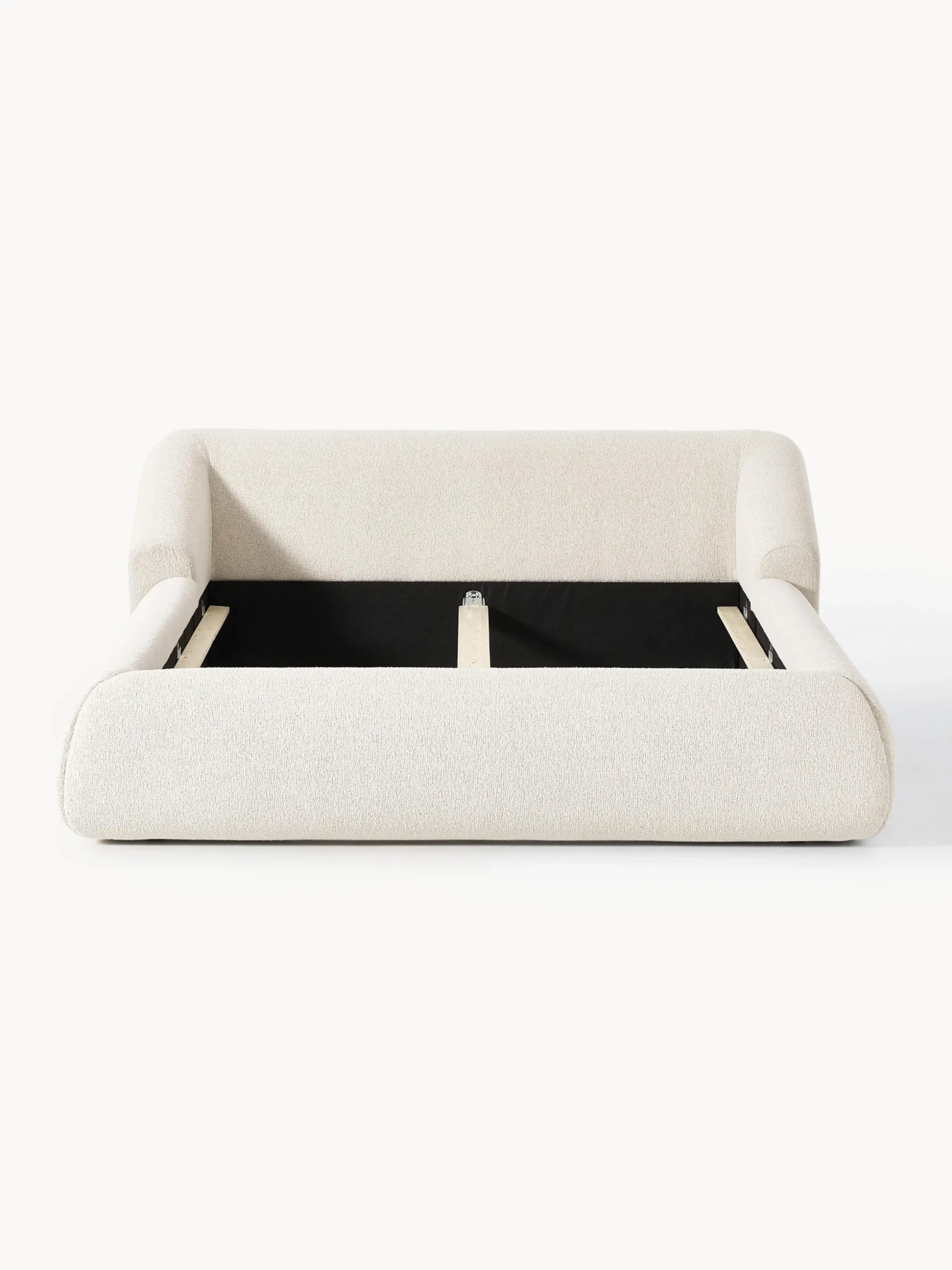 Letto imbottito in bouclé Sofia