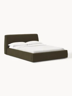 Letto imbottito in bouclé Cloud