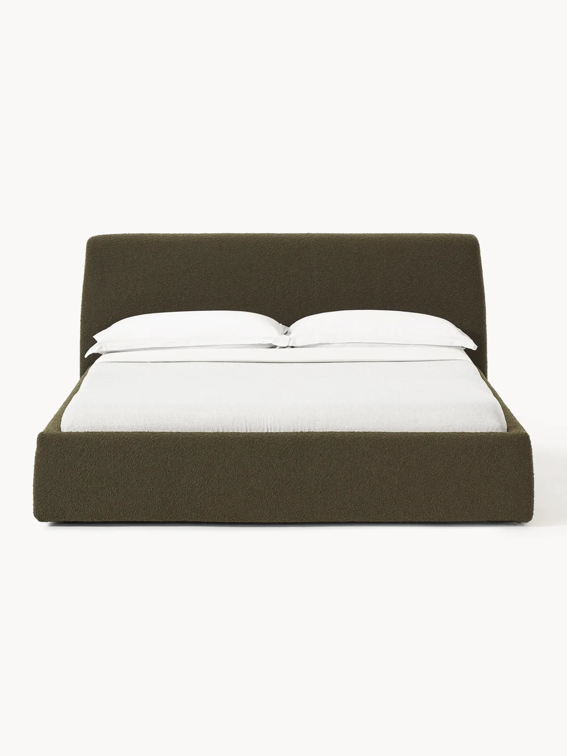 Letto imbottito in bouclé Cloud