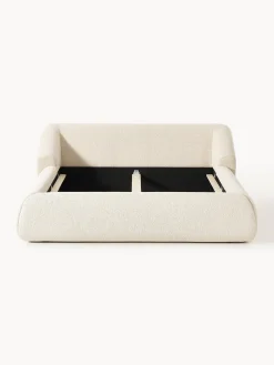 Letto imbottito in bouclé Sofia