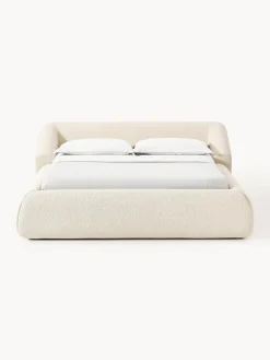 Letto imbottito in bouclé Sofia