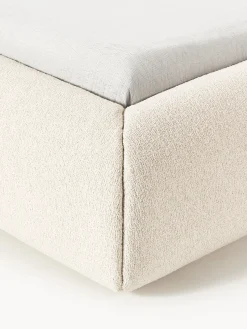 Letto imbottito in bouclé Sofia