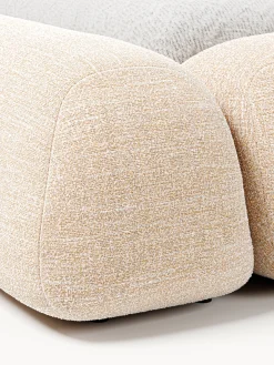 Letto imbottito in bouclé con contenitore Wolke