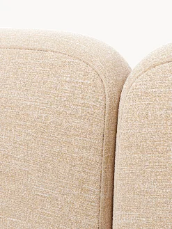 Letto imbottito in bouclé Wolke