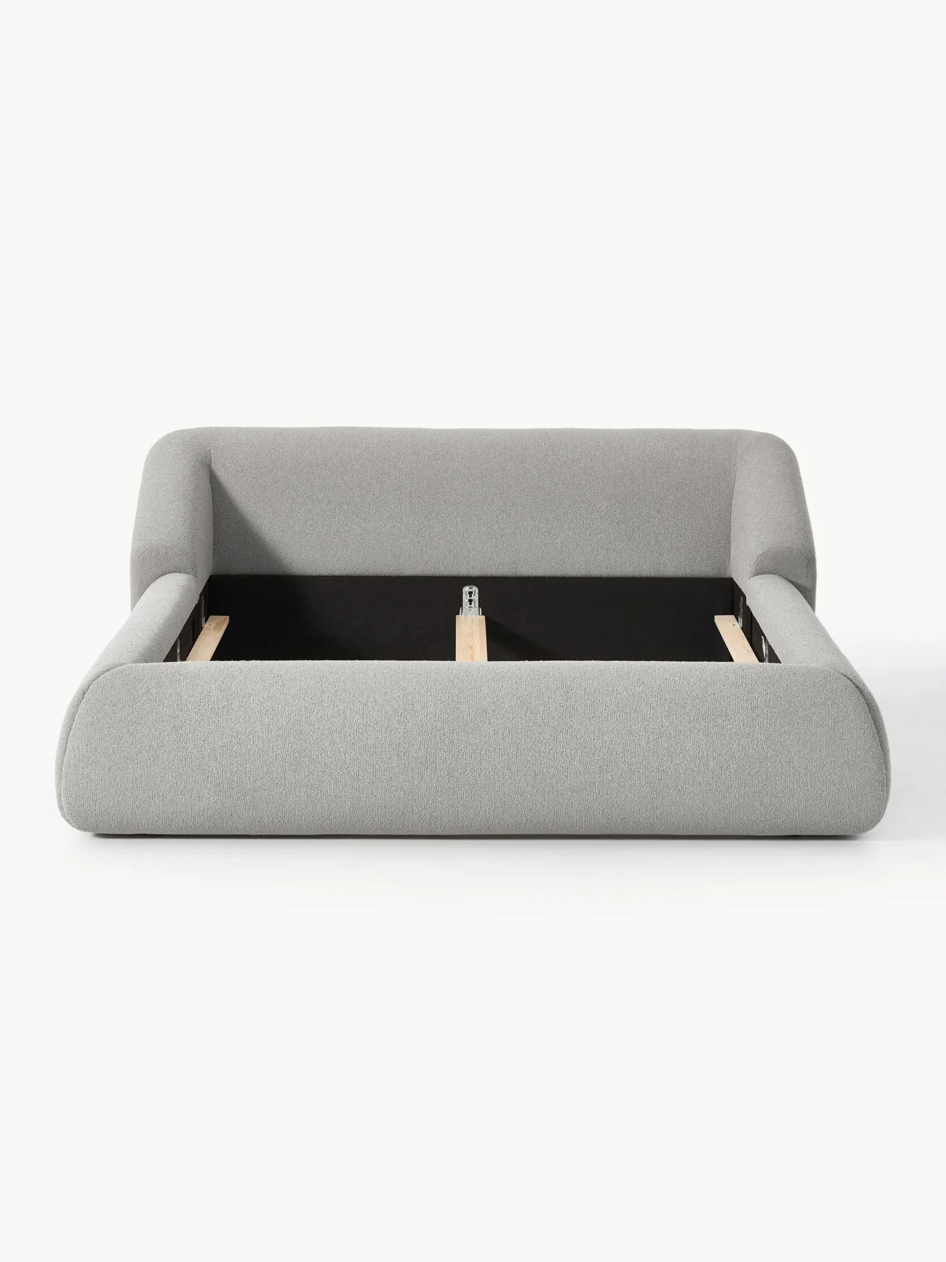 Letto imbottito in bouclé Sofia