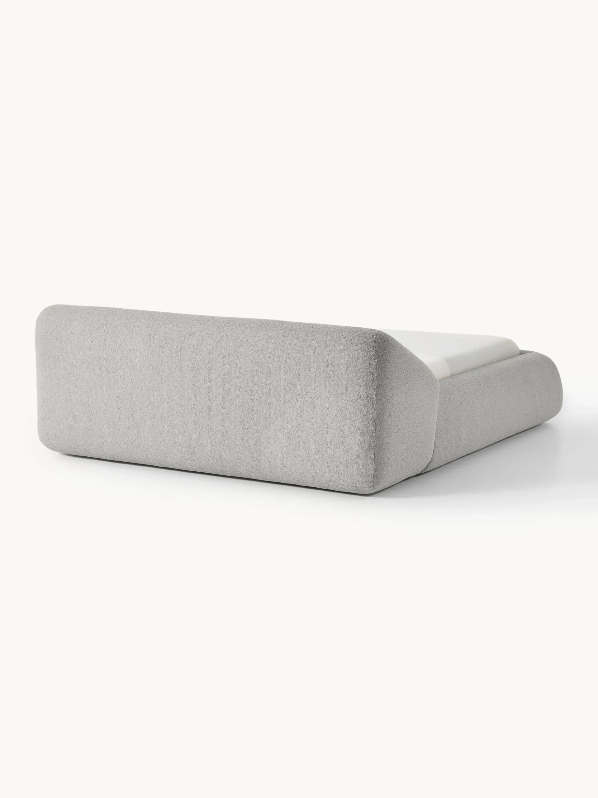 Letto imbottito in bouclé Sofia
