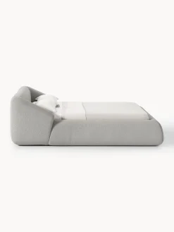 Letto imbottito in bouclé Sofia