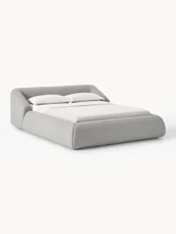Letto imbottito in bouclé Sofia